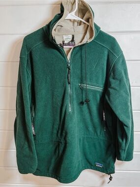 Vintage L.L. Bean Hooded Fleece Jacket | See Measurements
